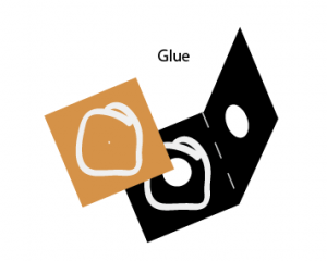 Glue together